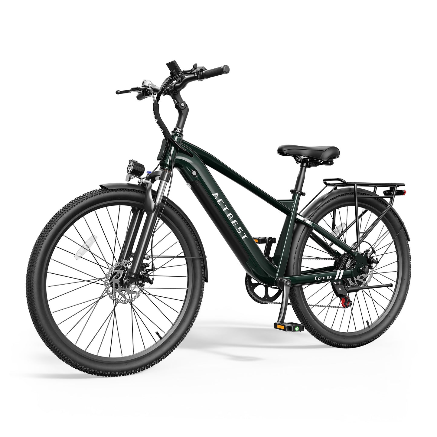 Actbest 27.5" Electric Bike for Adults, Peak 1200W, 500Wh Removable Battery, Torque Sensor Cruiser Ebike, Front Suspension,Lightweight Ebike, 7-Speed Electric Bicycles