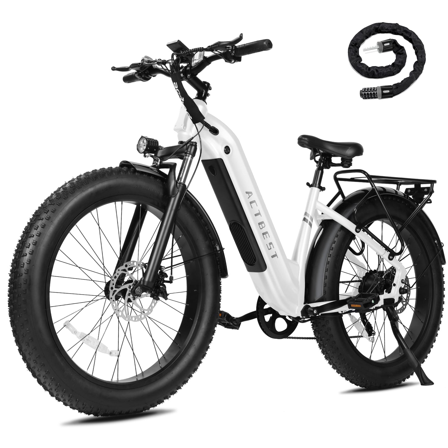 AT19 Electric Bike for Adults-Peak over 750W 20MPH Brushless Motor