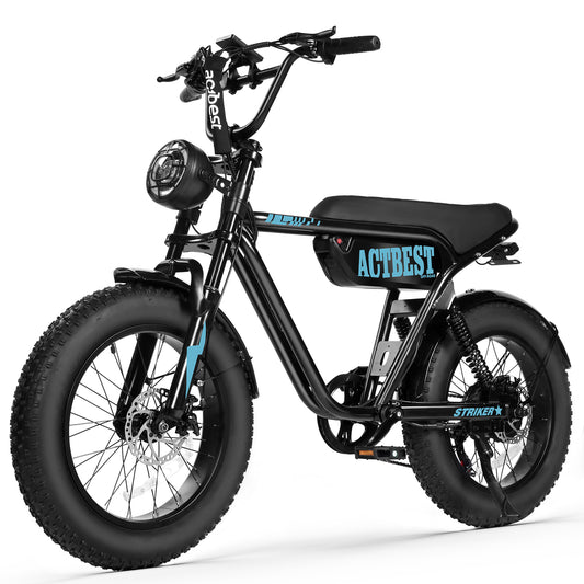 AT59 Striker Electric Bike for Adults, Mountain Electric Dirt Bike for Men/ Women