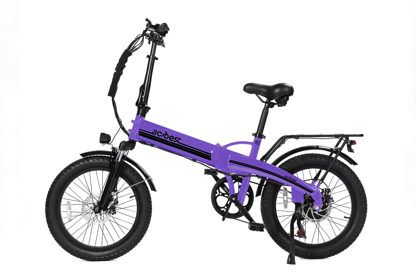 Actbest Electric Bike for Adults 750W Peak Motor Folding Ebike with 48V Removable Battery, 20" Fat Tire, 20Mph Top Speed Electric Bicycle with Front Suspension (Grey)