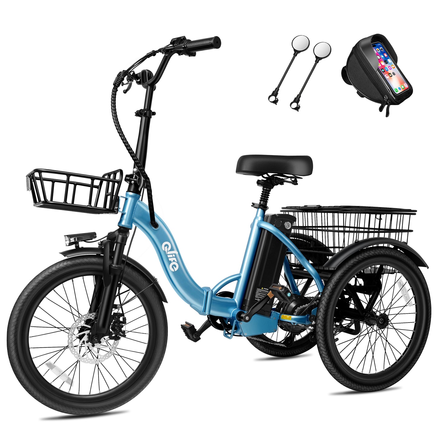 EB58Electric Folding Tricycle for Adults