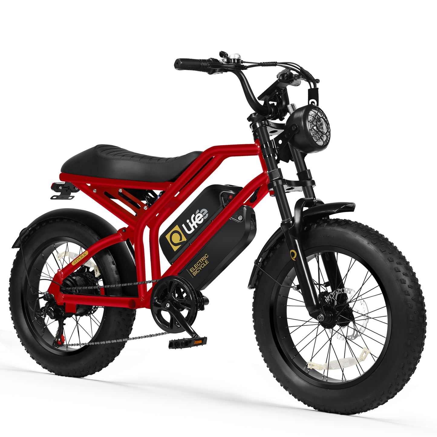 EB42 Spark Electric Bike for Adults, with Dual Suspension & Brakes Motorcycle
