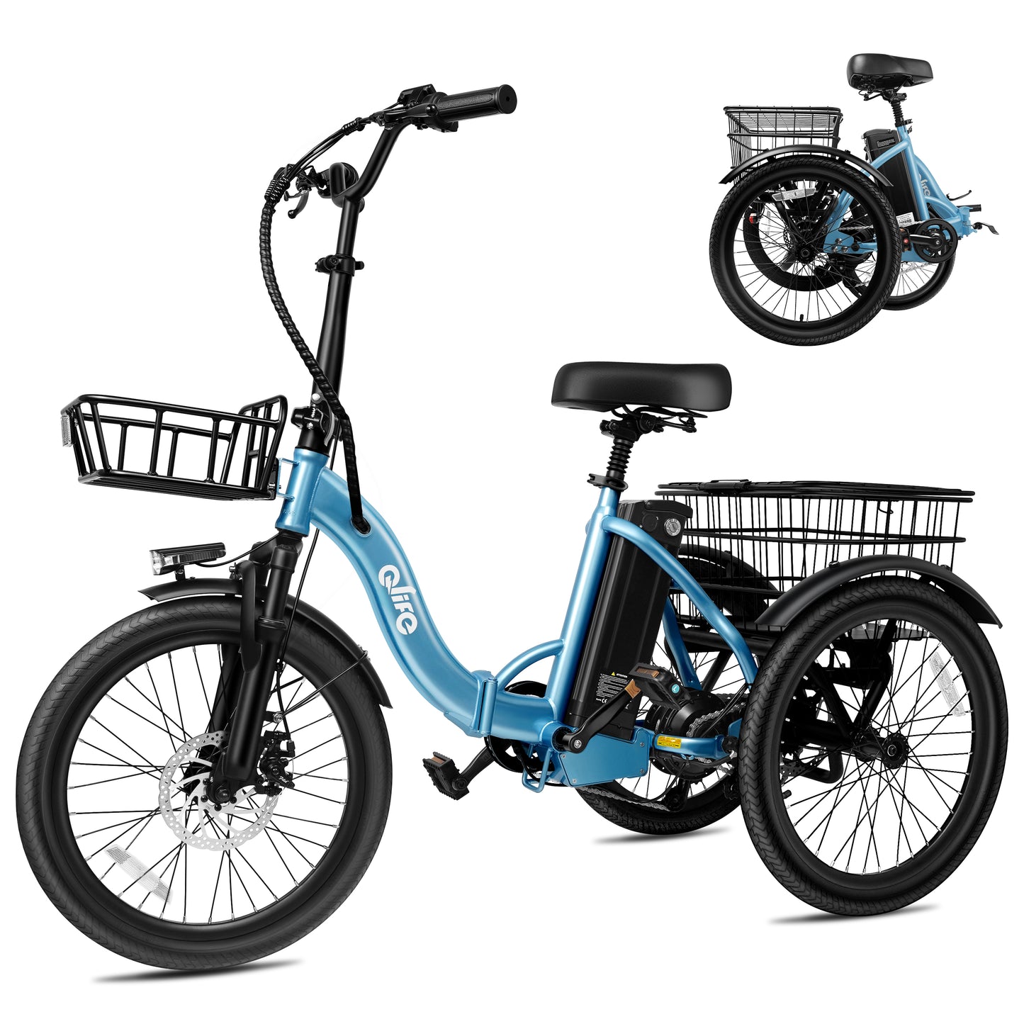EB58Electric Folding Tricycle for Adults
