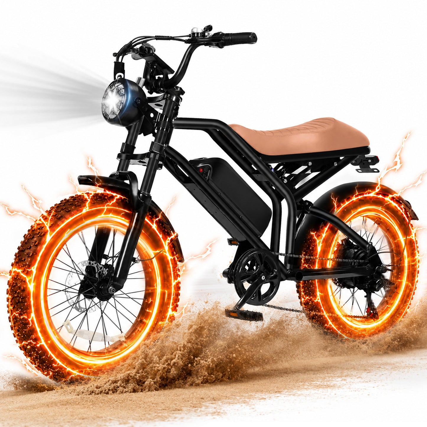 Hopepeak EB42 Retro Electric Bike for Adults