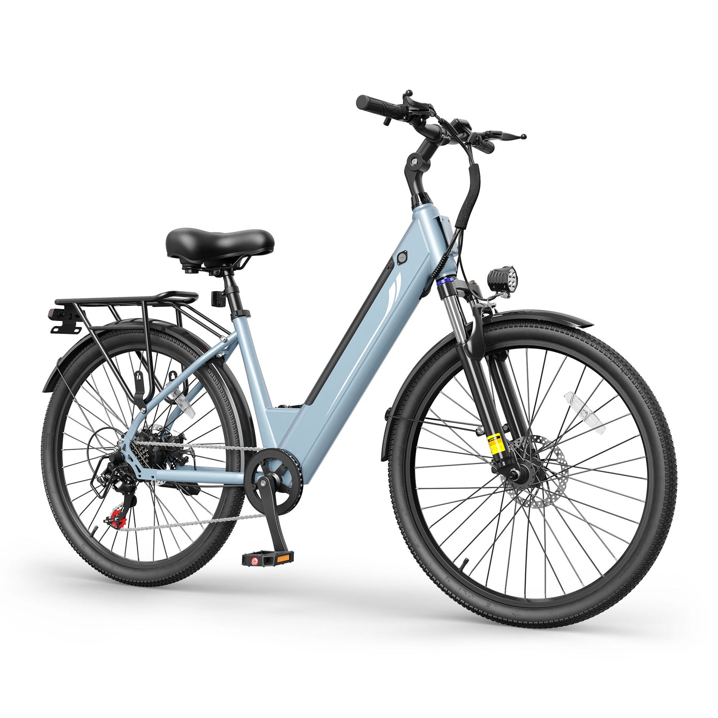 Actbest 26" Electric Bike for Women, Peak 1200W Motor, 48V 15Ah Battery, 7-Speed, Front Suspension, LCD Display, Wide Saddle, Mountain E-Bike for Adults
