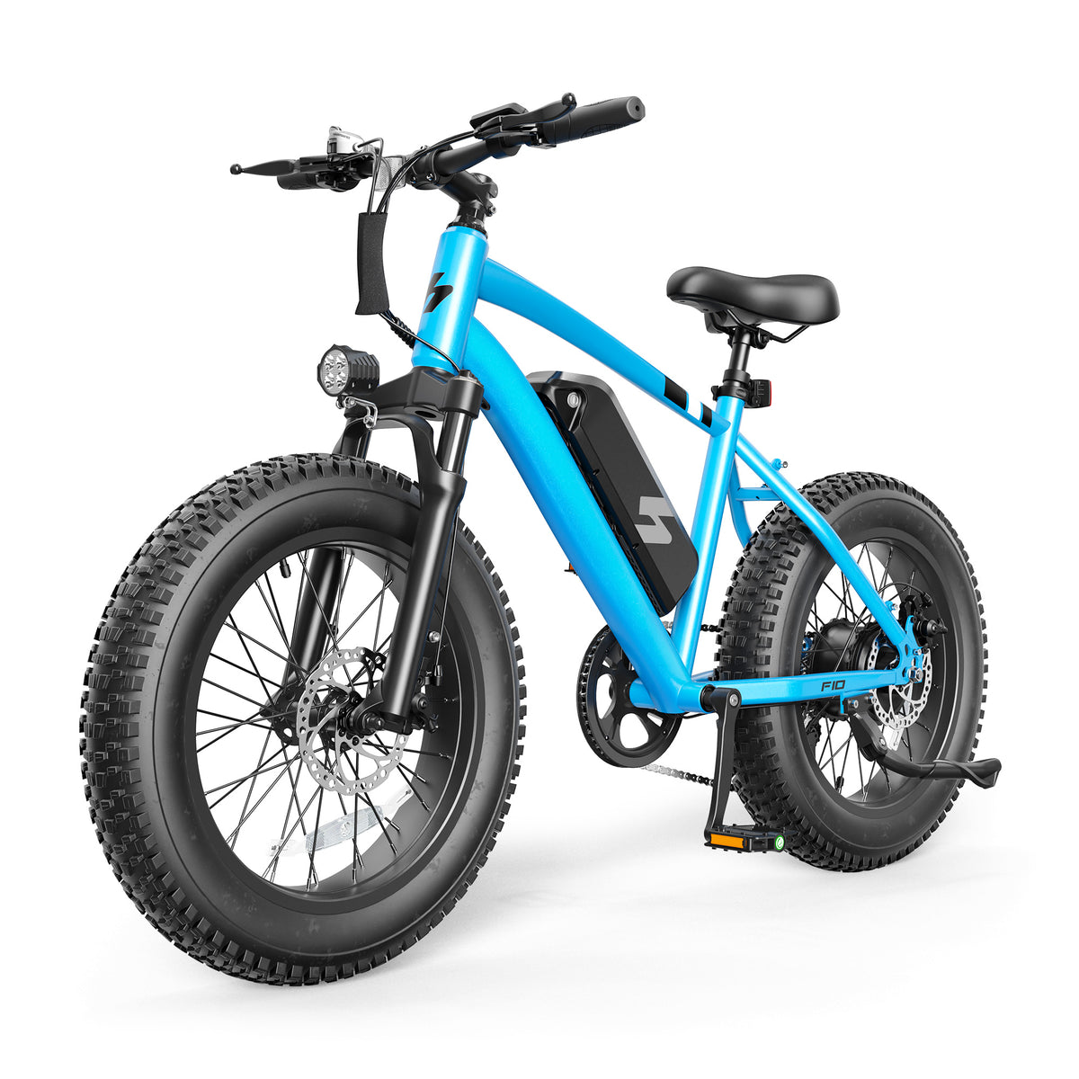 HP50 Hopepeak Racer Fat Tire Electric Bike for Adults, 48V 10.4AH Removable Battery with 500W Motor 28mph, Electric Mountain Bike, 20X4.0 Step-Over E-MTB with 7-Speed