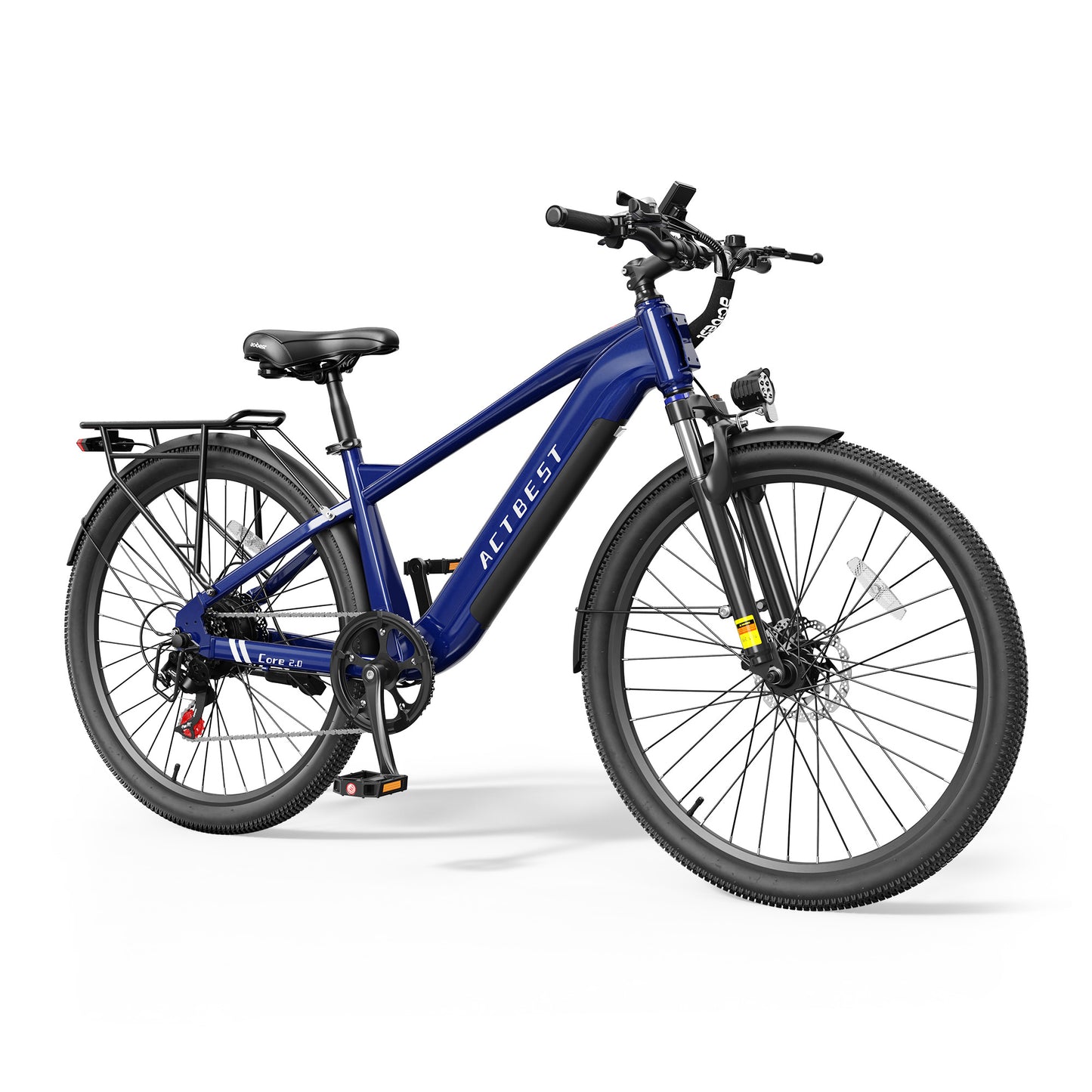 Actbest 26" Electric Bike for Adults, Peak 1200W, 500Wh Removable Battery, Torque Sensor Electric Bicycles, Front Suspension,Lightweight Ebike, 7-Speed, Cruiser Ebike for Woman