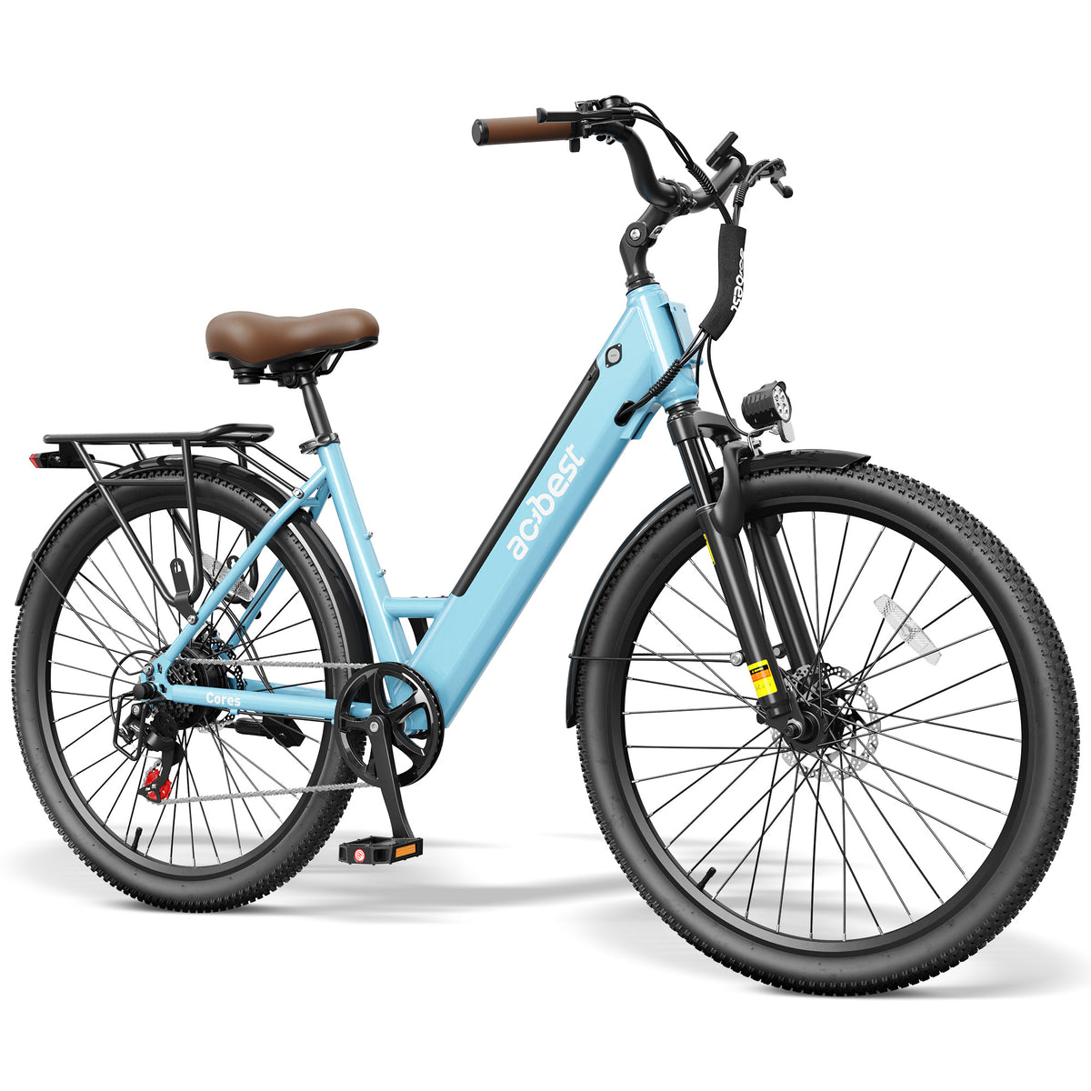AA AT4627 ACTBEST Electric Bike for Adults/Woman, Cores 27.5" Electric Bike Up to 70 Miles Long Range, with 500W Motor, 48V 12Ah Removable Battery, 7-Speed Mountain E Bike