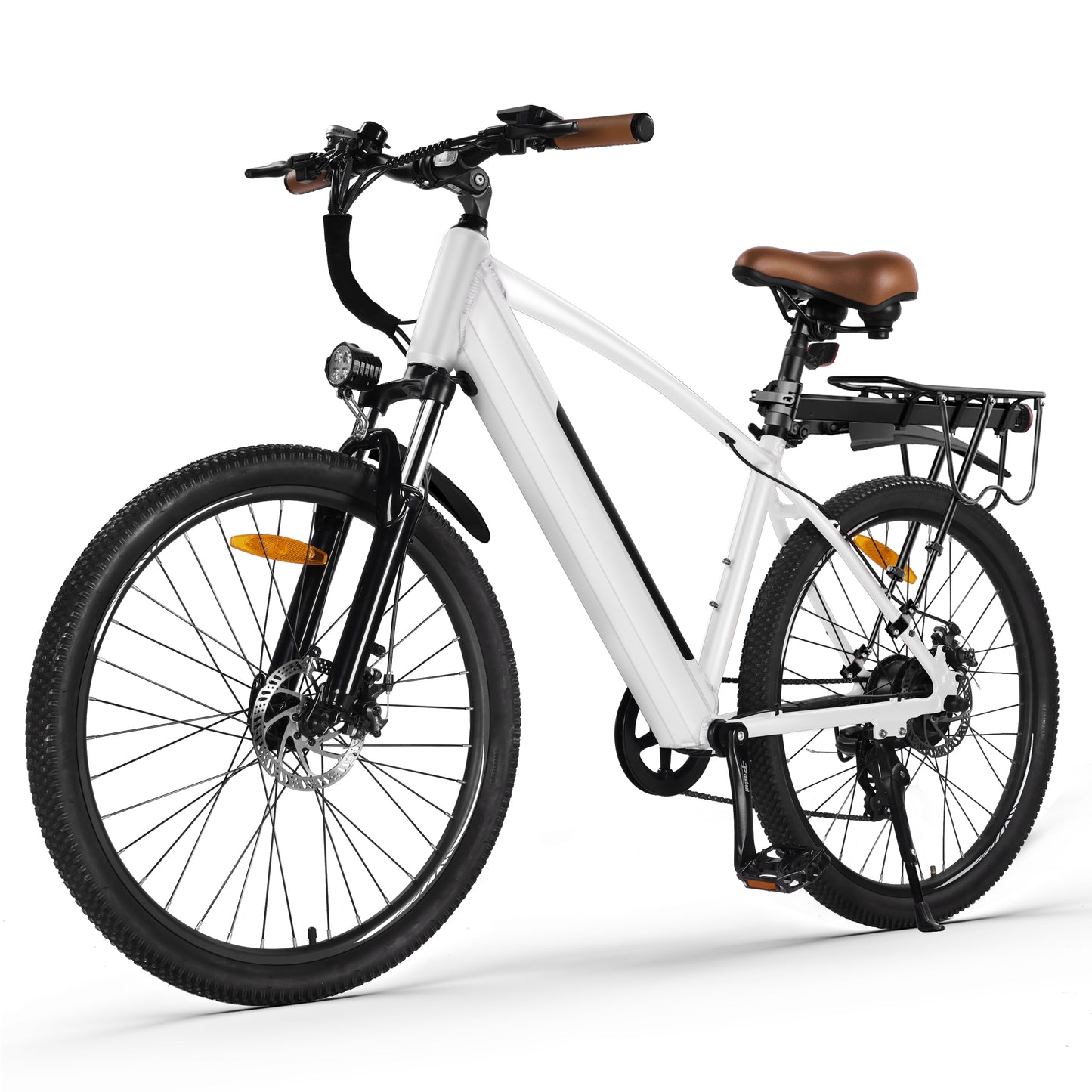 Actbest Core Electric Bike for Adults, 27.5" Step Thru Electric Bicycle, Peak 750W Brushless Motor, 48V Removable Battery, up to 20MPH Cruiser Ebike with 7-Speed (Gray)