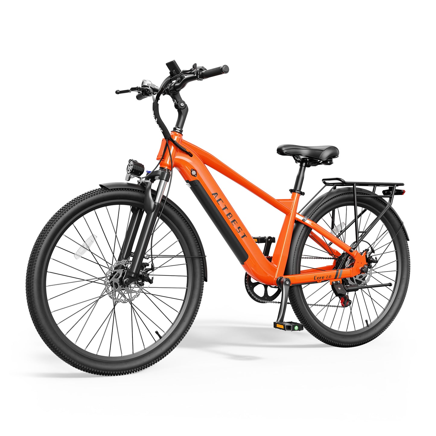 Actbest 27.5" Electric Bike for Adults, Peak 1200W, 500Wh Removable Battery, Torque Sensor Cruiser Ebike, Front Suspension,Lightweight Ebike, 7-Speed Electric Bicycles