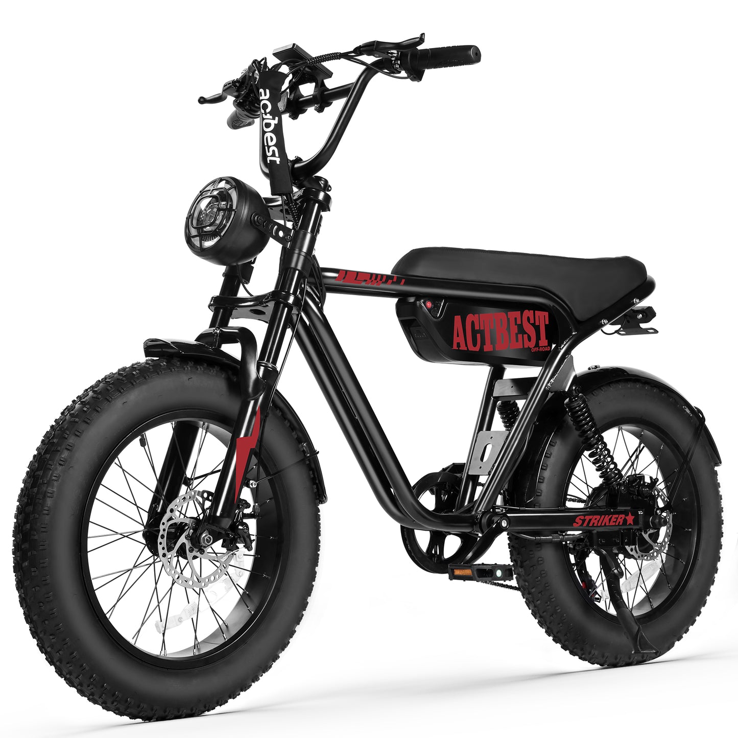 AT59 Striker Electric Bike for Adults, Mountain Electric Dirt Bike for Men/ Women