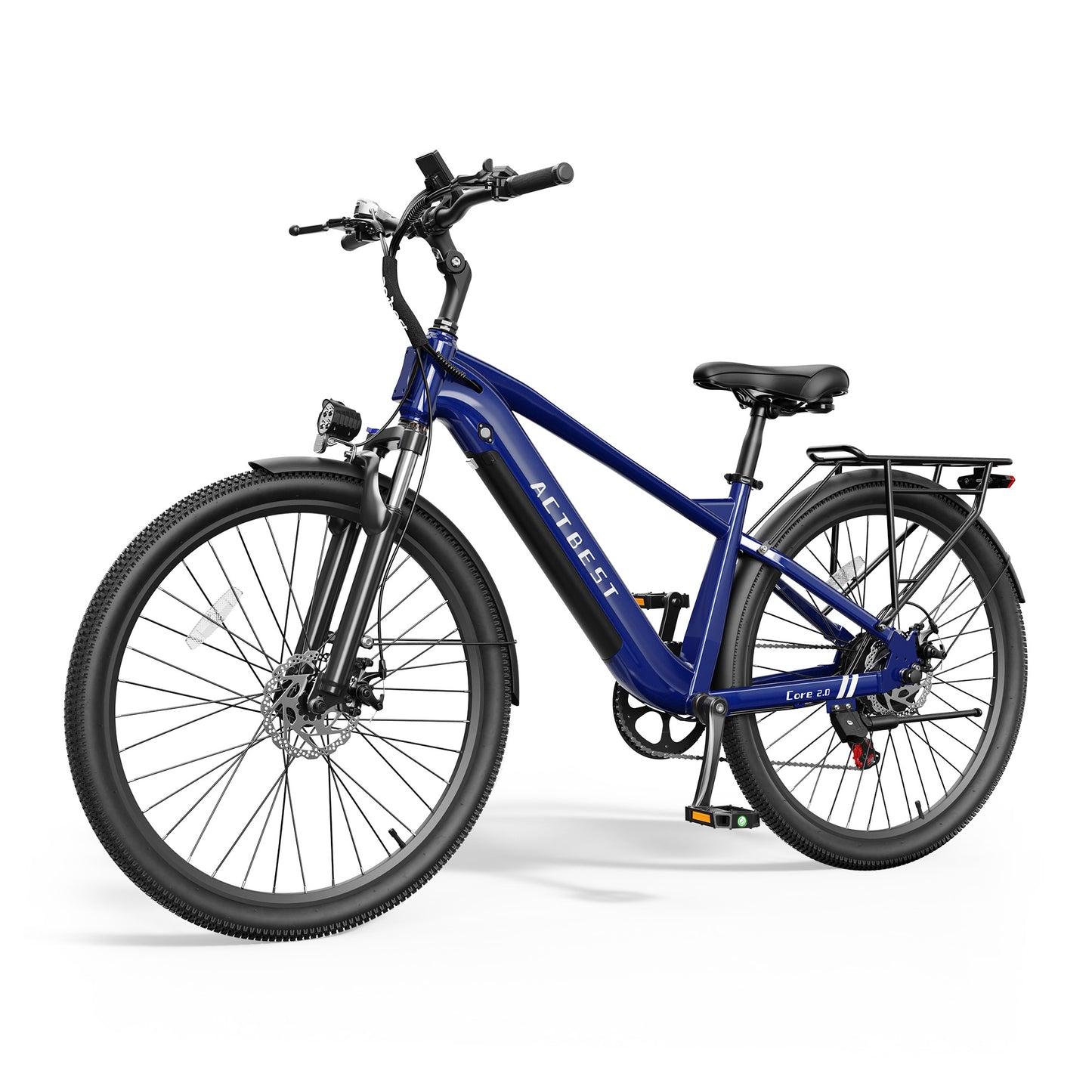 Actbest 27.5" Electric Bike for Adults, Peak 1200W, 500Wh Removable Battery, Torque Sensor Cruiser Ebike, Front Suspension,Lightweight Ebike, 7-Speed Electric Bicycles