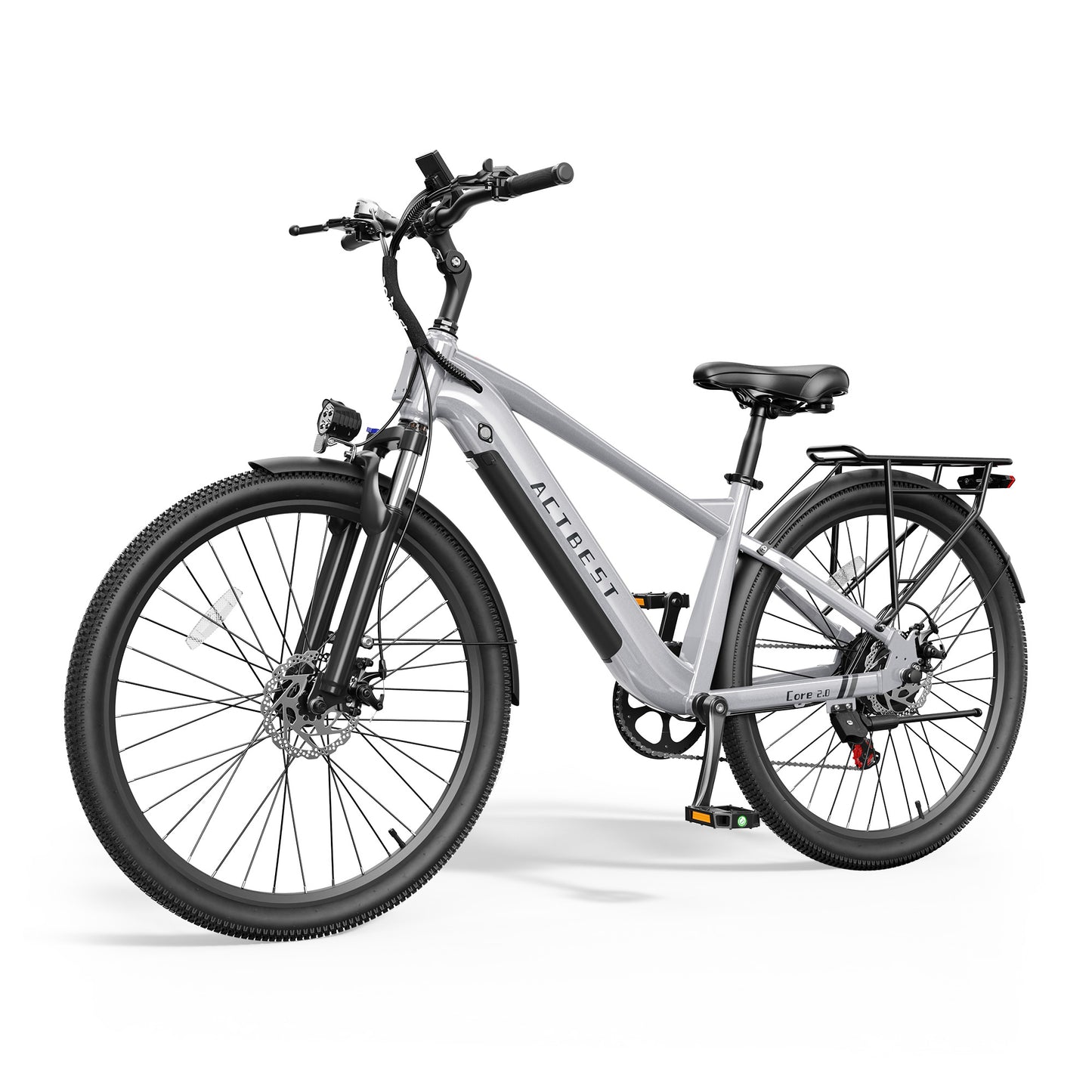 Actbest 27.5" Electric Bike for Adults, Peak 1200W, 500Wh Removable Battery, Torque Sensor Cruiser Ebike, Front Suspension,Lightweight Ebike, 7-Speed Electric Bicycles