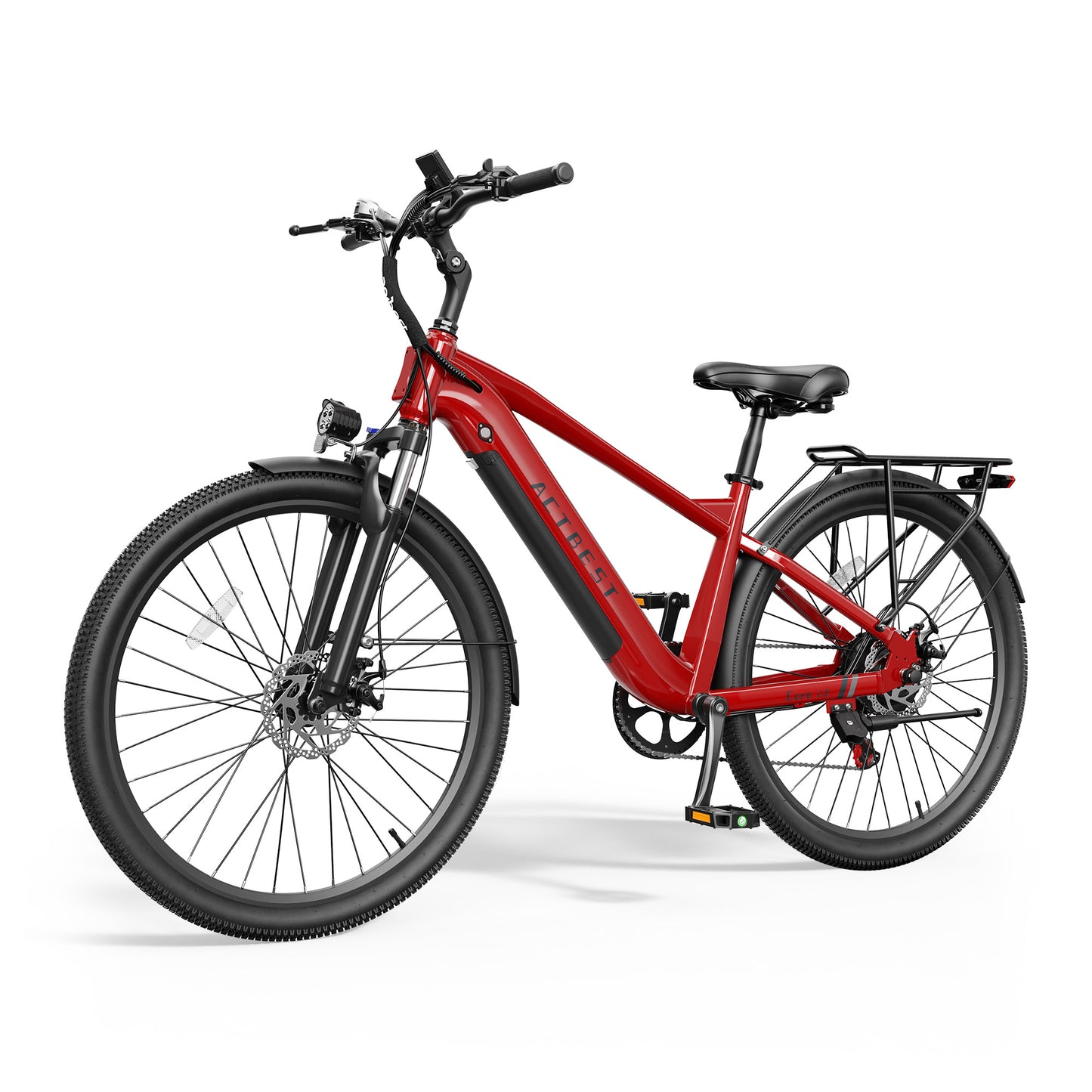 Actbest 27.5" Electric Bike for Adults, Peak 1200W, 500Wh Removable Battery, Torque Sensor Cruiser Ebike, Front Suspension,Lightweight Ebike, 7-Speed Electric Bicycles