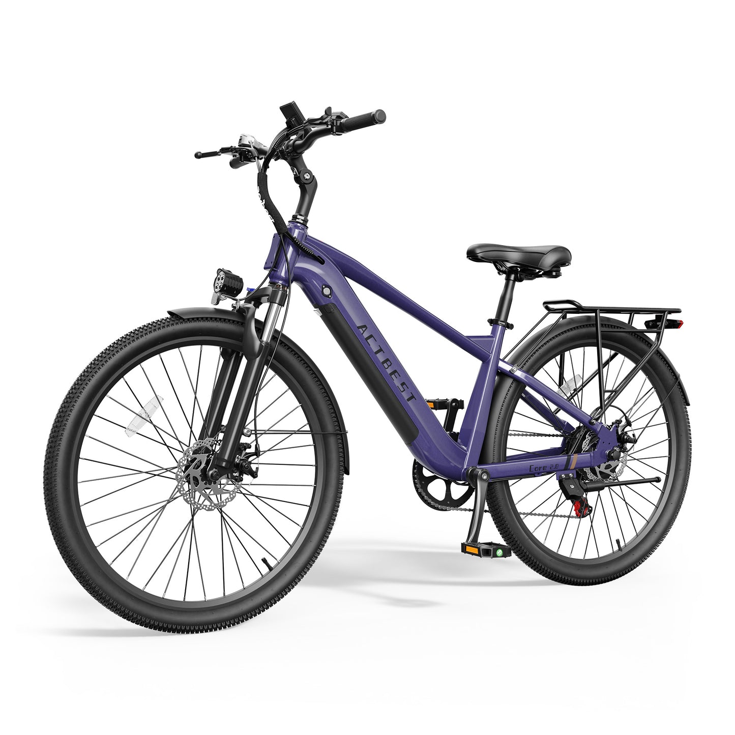 Actbest 27.5" Electric Bike for Adults, Peak 1200W, 500Wh Removable Battery, Torque Sensor Cruiser Ebike, Front Suspension,Lightweight Ebike, 7-Speed Electric Bicycles