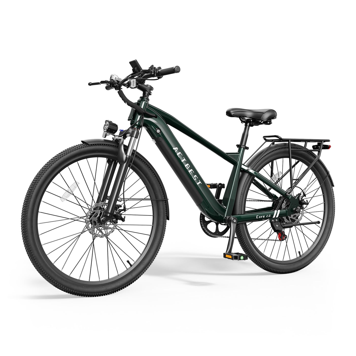 Actbest 26" Electric Bike for Adults, Peak 1200W, 500Wh Removable Battery, Torque Sensor Electric Bicycles, Front Suspension,Lightweight Ebike, 7-Speed, Cruiser Ebike for Woman