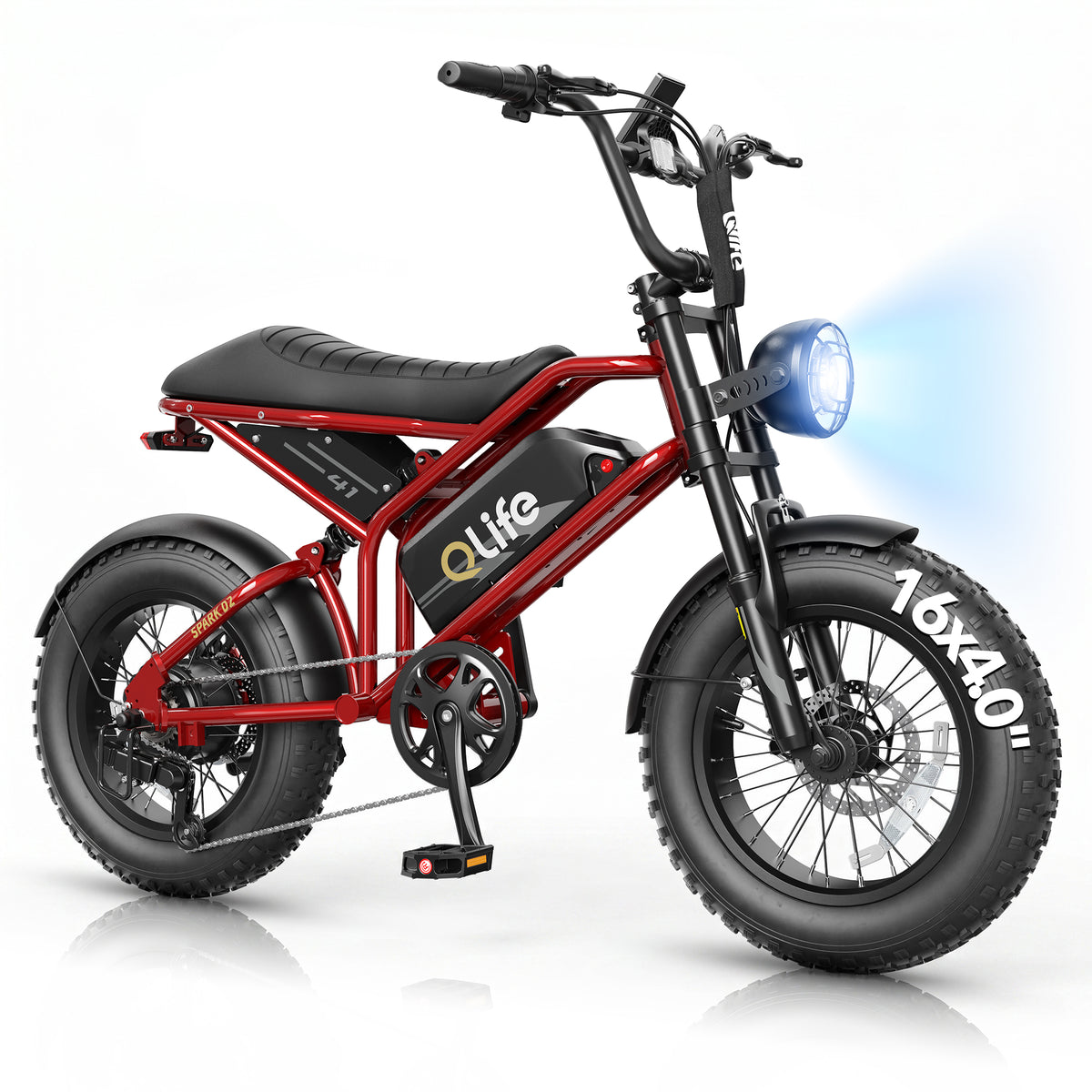 Hopepeak EB41Plus Spark D2 16x4.0" EBike,Fat Tires Electric Bike for Adults