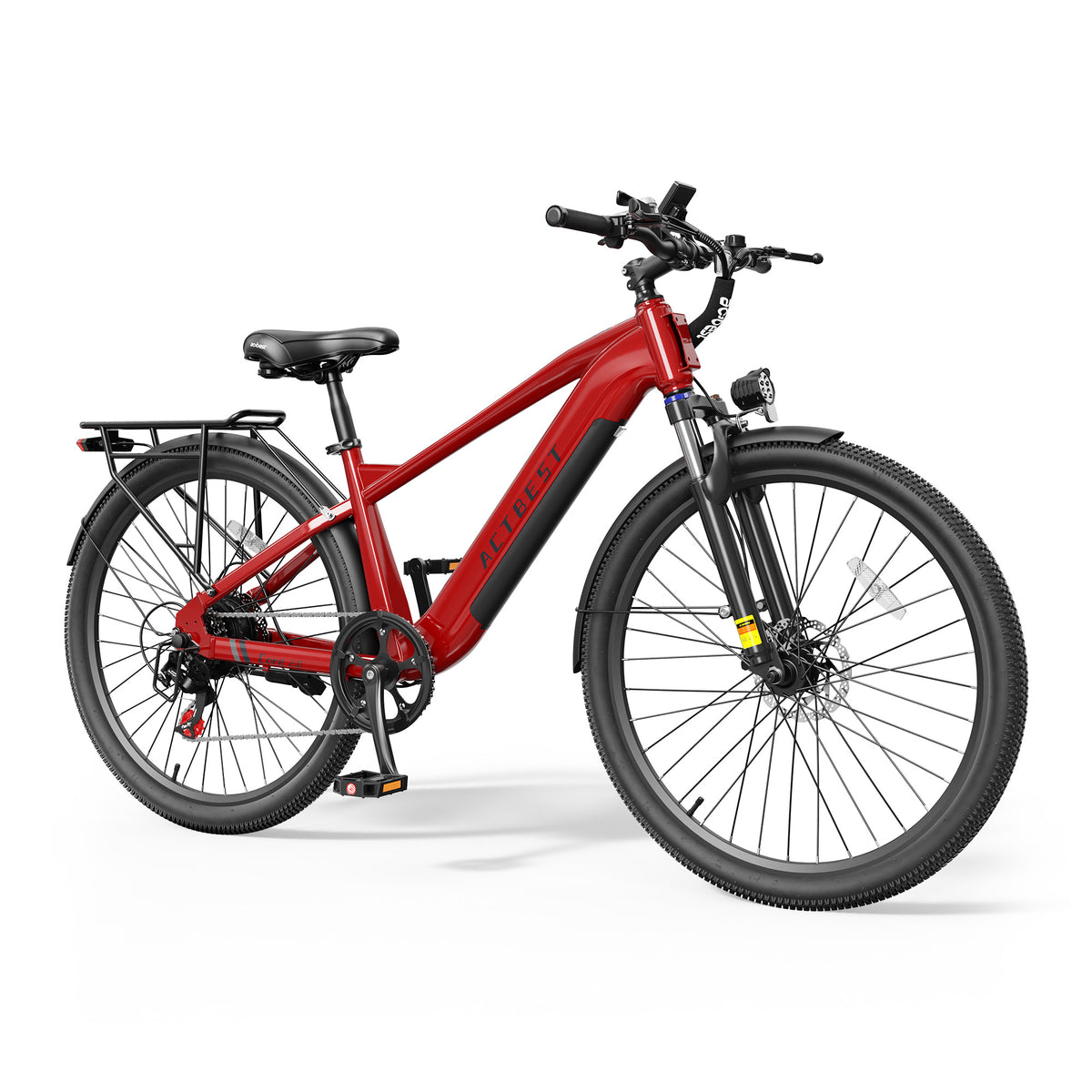 AA AT4826 Actbest 26" Electric Bike for Adults, Peak 1200W, 500Wh Removable Battery, Torque Sensor Cruiser Ebike, Front Suspension,Lightweight Ebike, 7-Speed Electric Bicycles