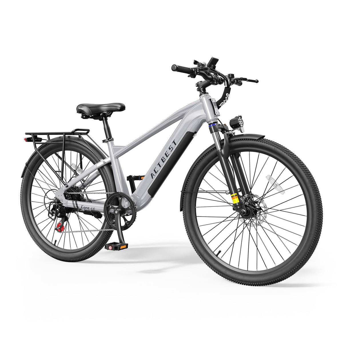 AA AT4826 Actbest 26" Electric Bike for Adults, Peak 1200W, 500Wh Removable Battery, Torque Sensor Cruiser Ebike, Front Suspension,Lightweight Ebike, 7-Speed Electric Bicycles