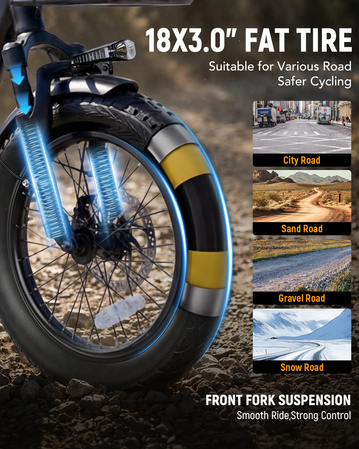 AA HP57 ActBest Folding 3‑Wheel Electric Tricycle for Adults/Seniors, 18"x3.0" Fat Tire E‑Trike, 750W(Peak1200W),48V 10.4Ah Battery, Ideal for Grocery Shopping, Walking Dogs, Carrying Cargo