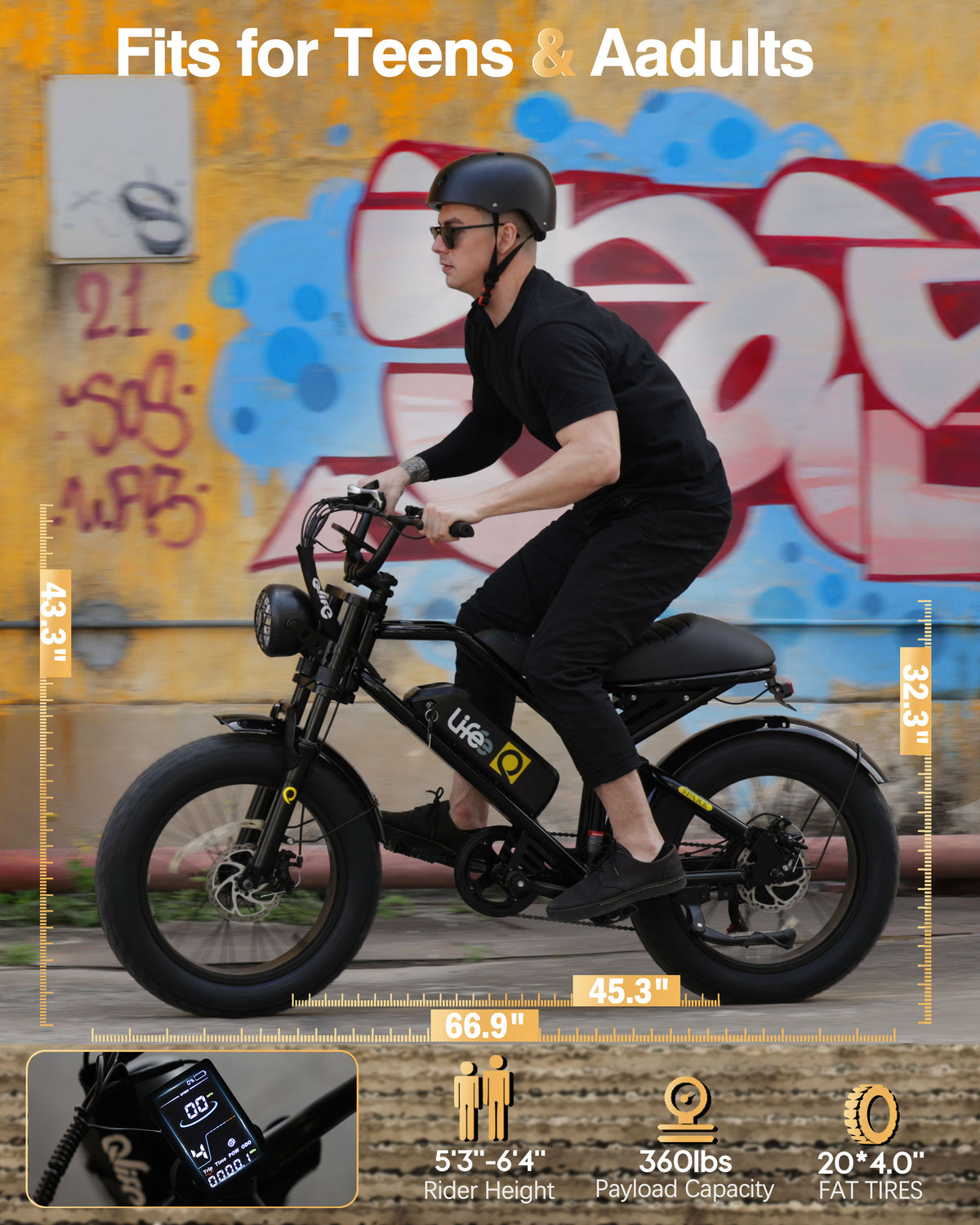 Hopepeak EB42 Spark 20x4.0" EBikes