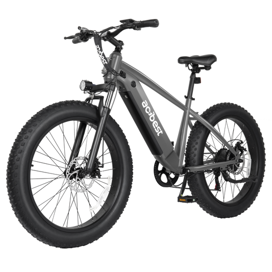 Actbest Ranger Electric Bicycle for Adults, 1400W Peak E-Bike 26" Fat Tire Electric Mountain Bike with 7-Speed, 28Mph (Black) with Mirror & Lock