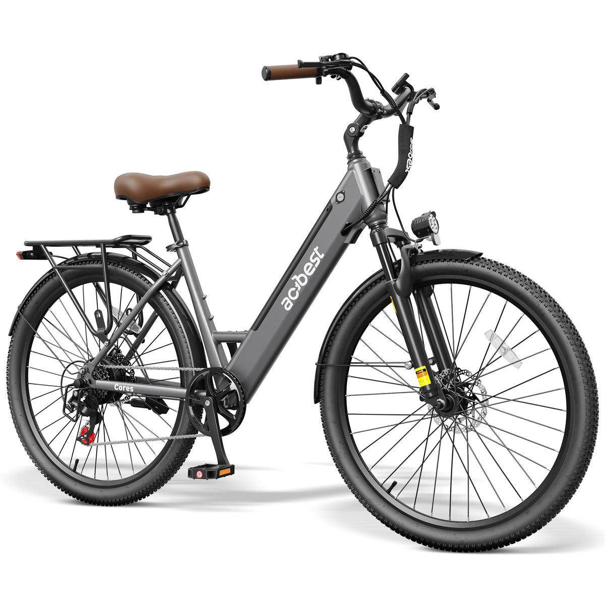 AA AT4627 ACTBEST Electric Bike for Adults/Woman, Cores 27.5" Electric Bike Up to 70 Miles Long Range, with 500W Motor, 48V 12Ah Removable Battery, 7-Speed Mountain E Bike
