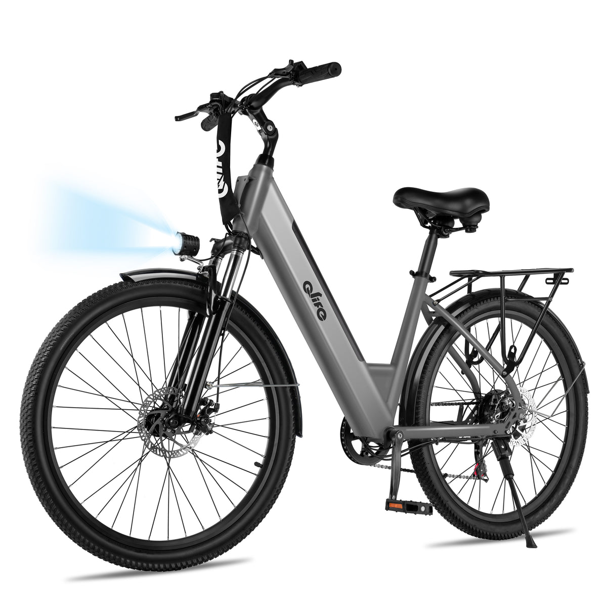 AA 16Plus-cs Actbest 26" Electric Bike for Woman, 500W Powerful Motor, 48V 7.8Ah Battery , 7-Speed, Front Suspension & LCD Display, Wide saddle suitable for women riders, Mountain EBike for Adults