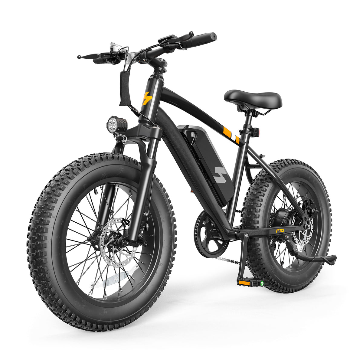 HP50 Hopepeak Racer Fat Tire Electric Bike for Adults, 48V 10.4AH Removable Battery with 500W Motor 28mph, Electric Mountain Bike, 20X4.0 Step-Over E-MTB with 7-Speed