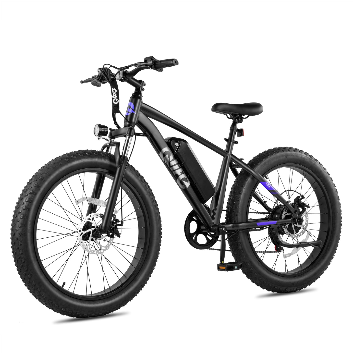 Hopepeak EB13 26" Fat Tire Electric Bike, Peak 1500W Motor 48V 13Ah Adult eBike Up to 28MPH Electric Bicycle, 4.0 Fat Tire Electric Mountain Bike, 7-Speed, Removable Battery