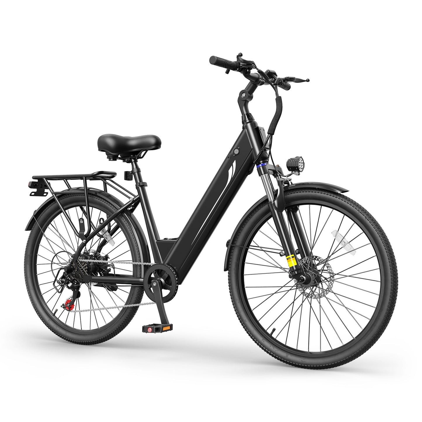 Actbest 26" Electric Bike for Women, Peak 1200W Motor, 48V 15Ah Battery, 7-Speed, Front Suspension, LCD Display, Wide Saddle, Mountain E-Bike for Adults