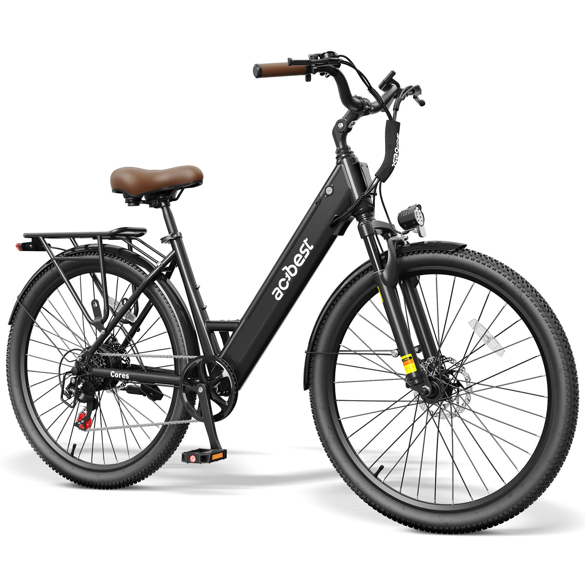 AA AT4627 ACTBEST Electric Bike for Adults/Woman, Cores 27.5" Electric Bike Up to 70 Miles Long Range, with 500W Motor, 48V 12Ah Removable Battery, 7-Speed Mountain E Bike