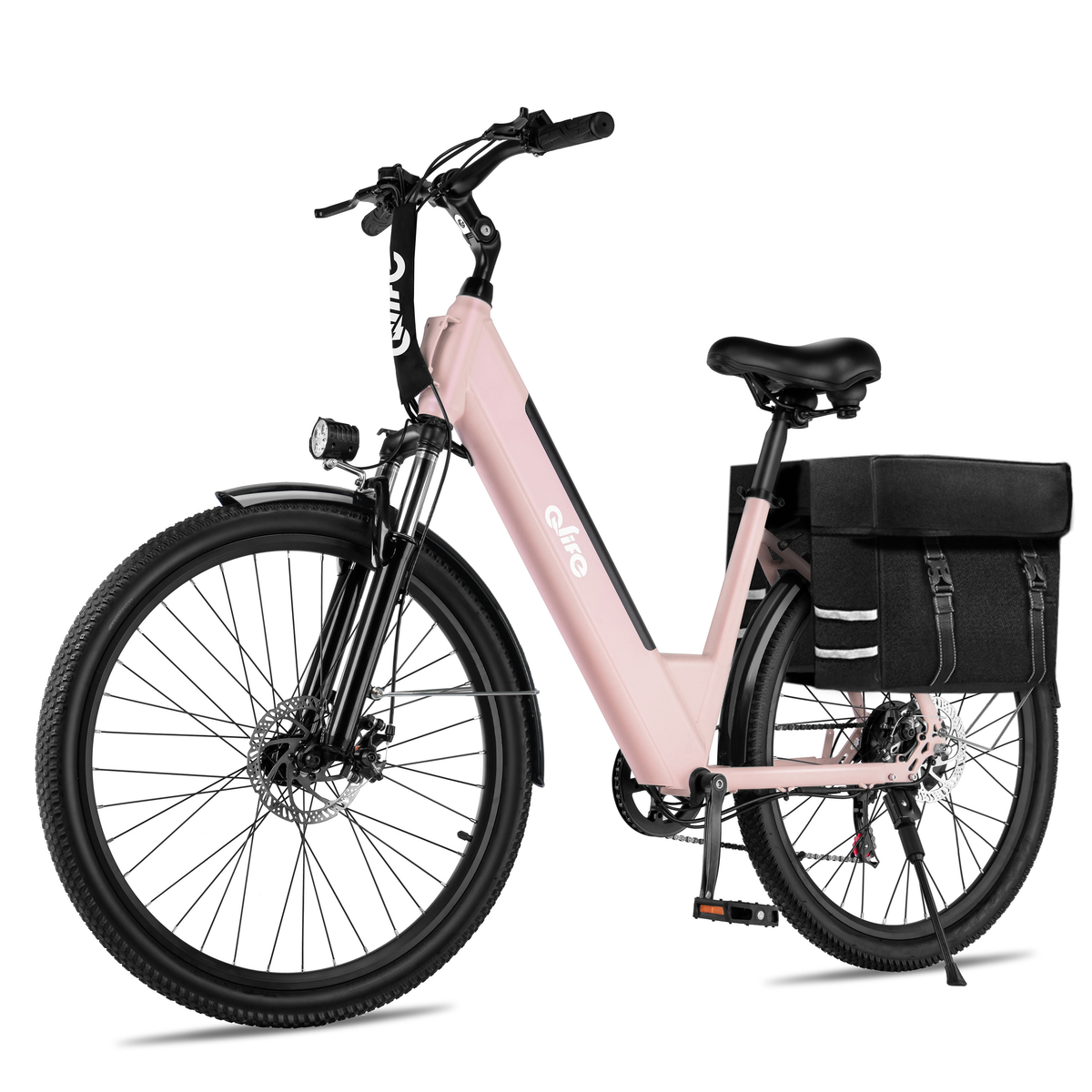 AA 16Plus-cs Actbest 26" Electric Bike for Woman, 500W Powerful Motor, 48V 7.8Ah Battery , 7-Speed, Front Suspension & LCD Display, Wide saddle suitable for women riders, Mountain EBike for Adults