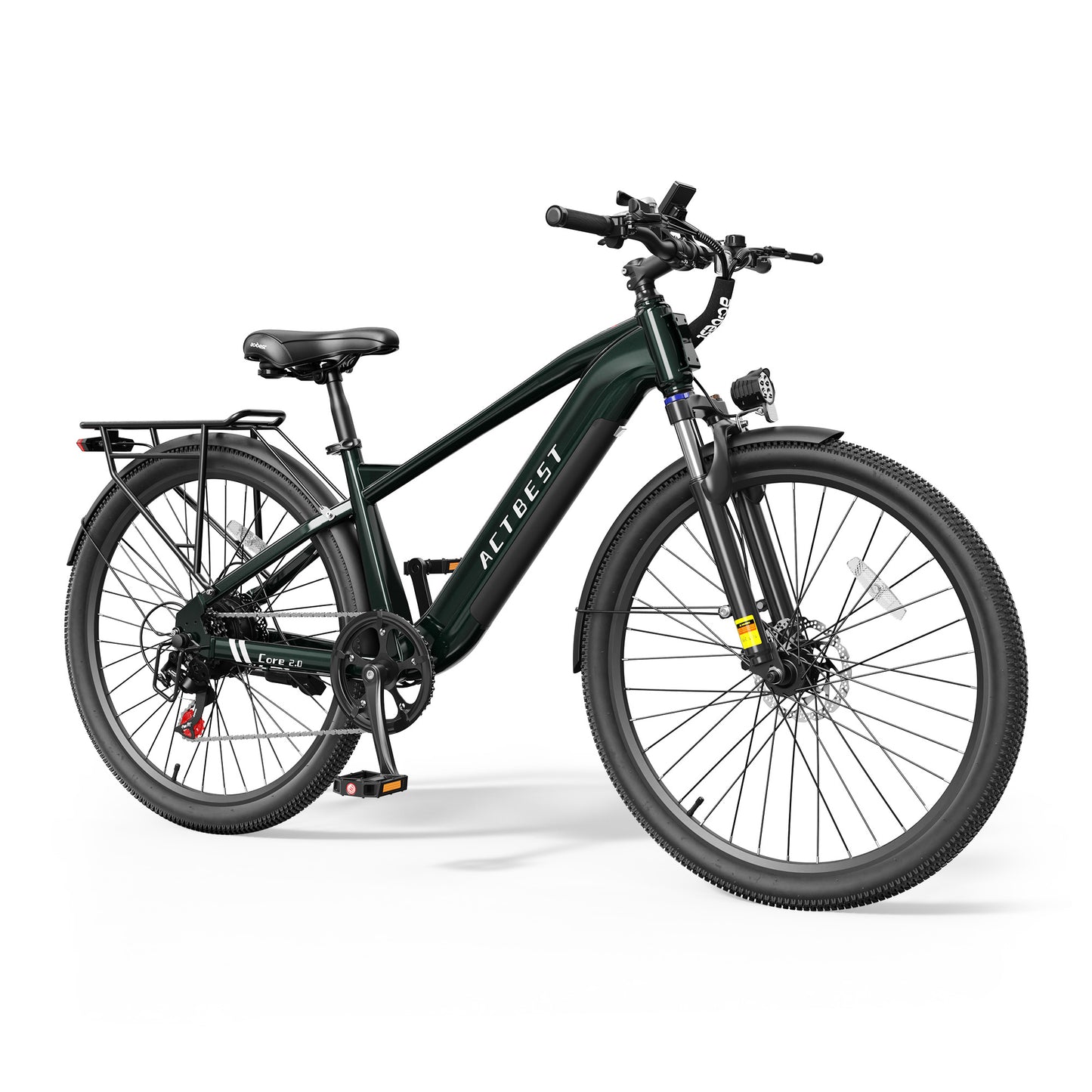 Actbest 26" Electric Bike for Adults, Peak 1200W, 500Wh Removable Battery, Torque Sensor Electric Bicycles, Front Suspension,Lightweight Ebike, 7-Speed, Cruiser Ebike for Woman