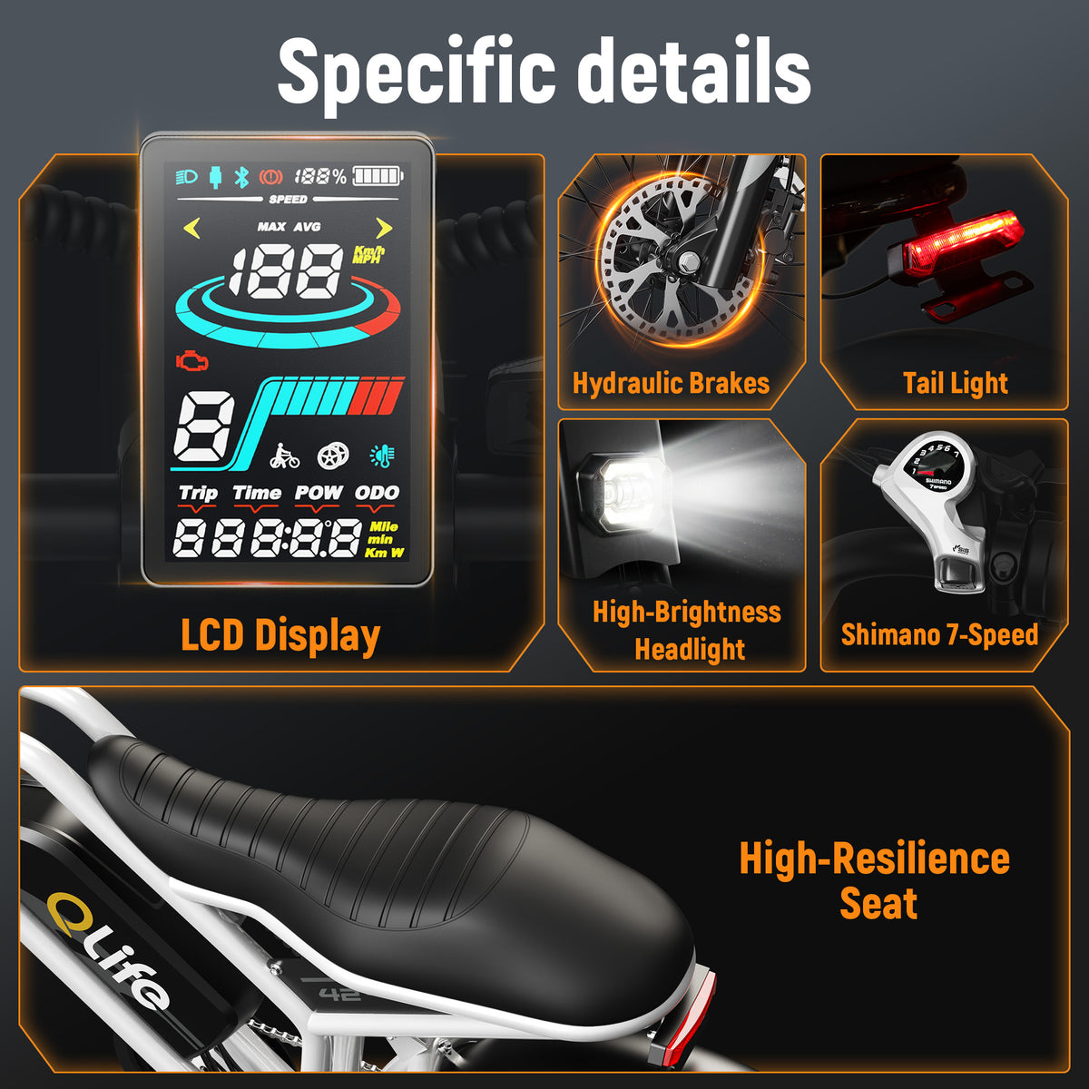EB42 Qlife Spark Plus Electric Dirt Bike for Adults