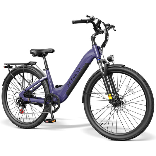 AA AT4926-best Actbest Core ST 26" Electric Bike for Woman, 500W Motor, 48V 10.4Ah Battery, 7-Speed, Front Suspension, LCD Display, Wide Saddle, Mountain E-Bike for Adults, Candy Colors
