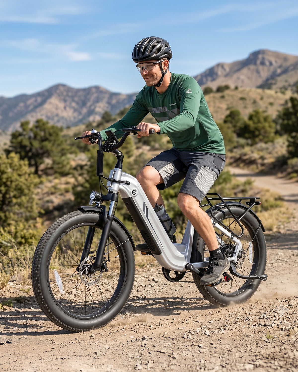HP21 Hopepeak C30 Electric Bike for Adults,750W Motor, 28 MPH Max Electric Urban Bike, 48V 15.6Ah Removable Battery, 24" Fat Tire EBike with 7-Speed