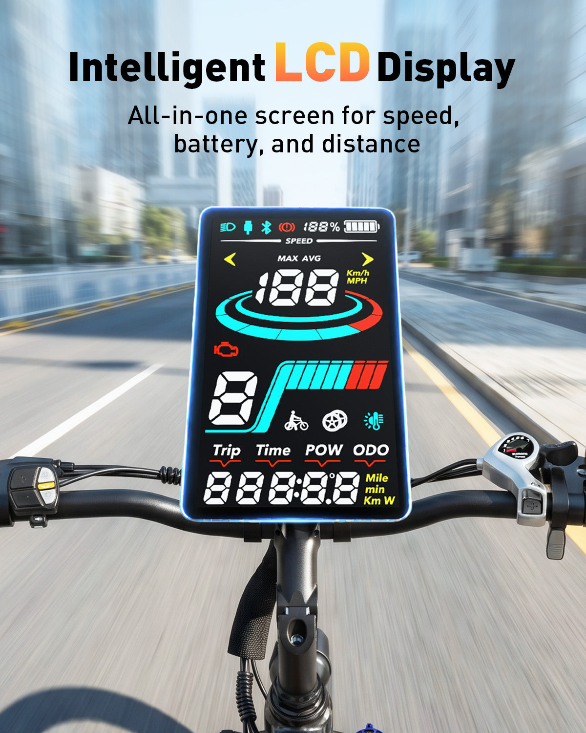 AA AT4826-US Actbest Core 2.0 26" Electric Bike for Adults, 500W Motor, 48V 10.4Ah, 500Wh Removable Battery, Cadence Sensor, Front Suspension,Lightweight Ebike, 7-Speed, Cruiser Ebike for Woman