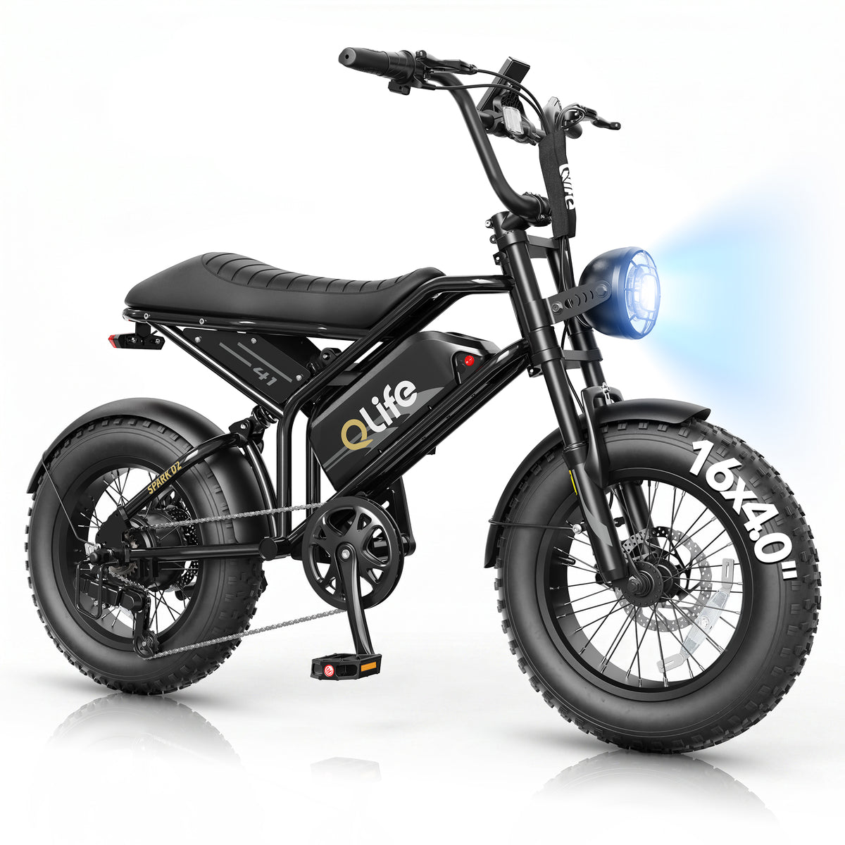 Hopepeak EB41Plus Spark D2 16x4.0" EBike,Fat Tires Electric Bike for Adults