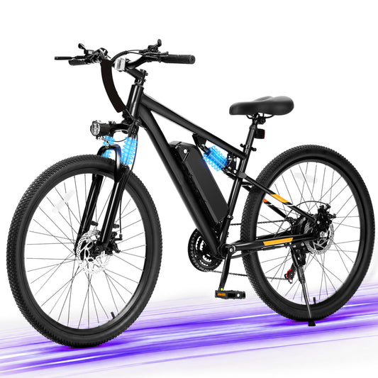 Hopepeak EB20-27.5F 27.5" Full Suspension Mountain Electric Bike