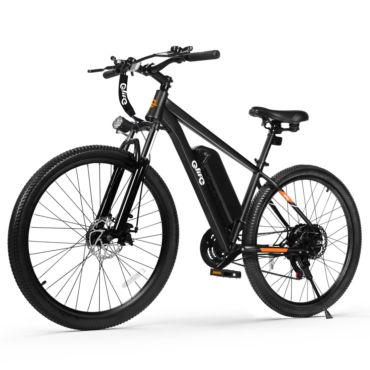 AA 2026p-new Qlife Racer Electric Bike for Adults, 26" Tires, 21-Speed, Up to 40 Miles with 350W Motor,48V 7.8Ah Removable Battery, Mountain Lightweight Ebike