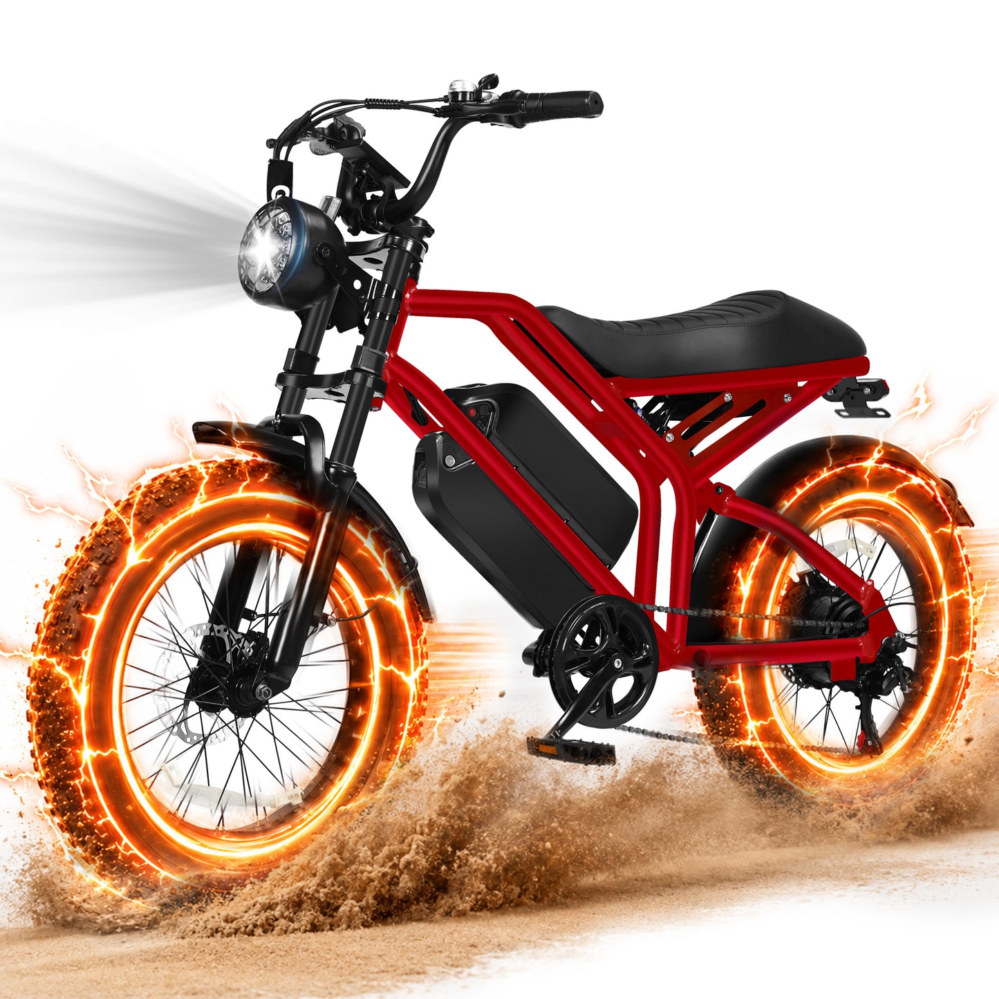Hopepeak EB42Dual Retro Electric Bike for Adults