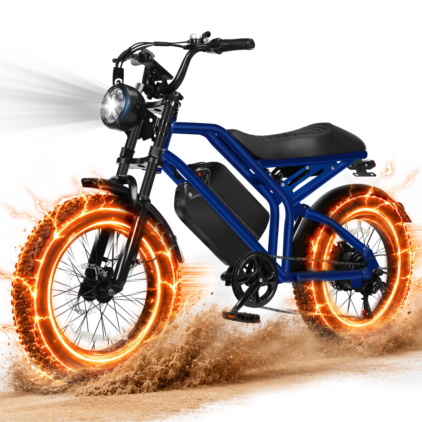 Hopepeak EB42Dual Retro Electric Bike for Adults