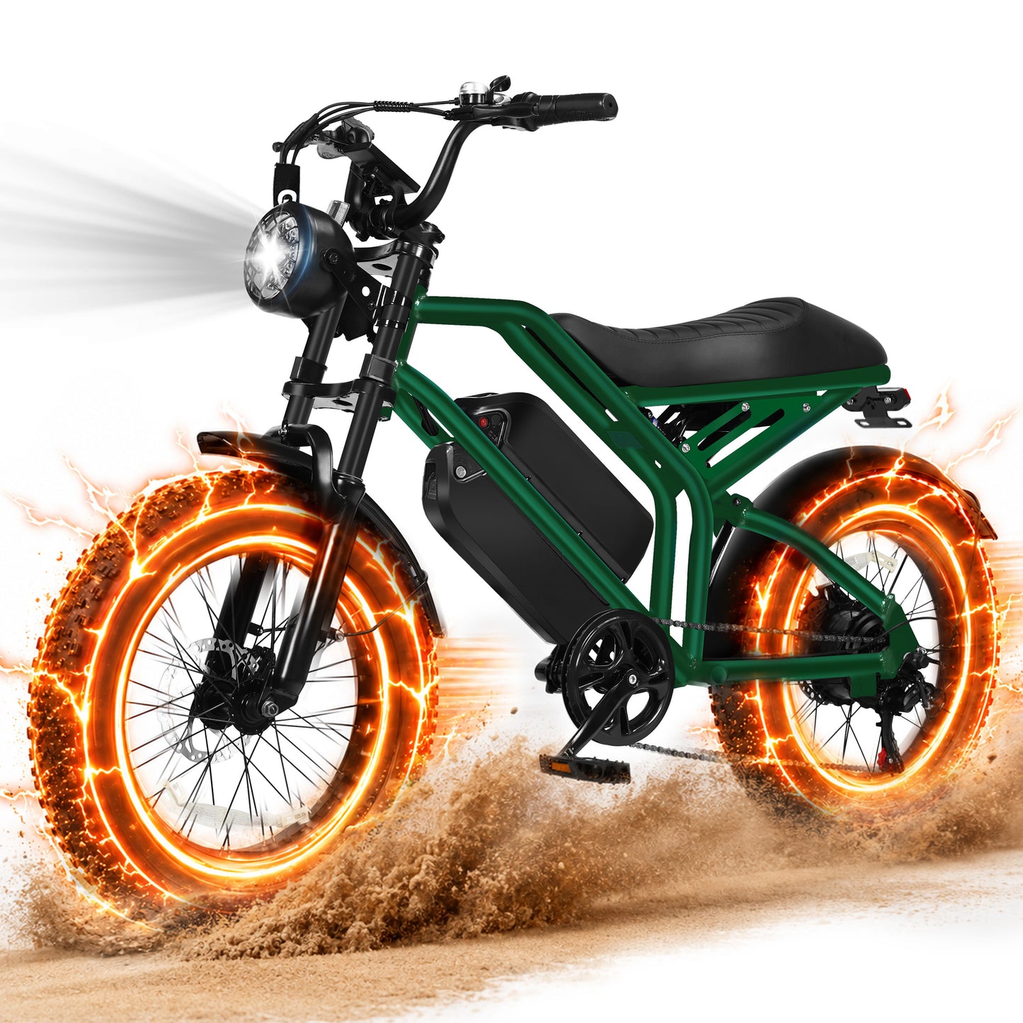 Hopepeak EB42Dual Retro Electric Bike for Adults