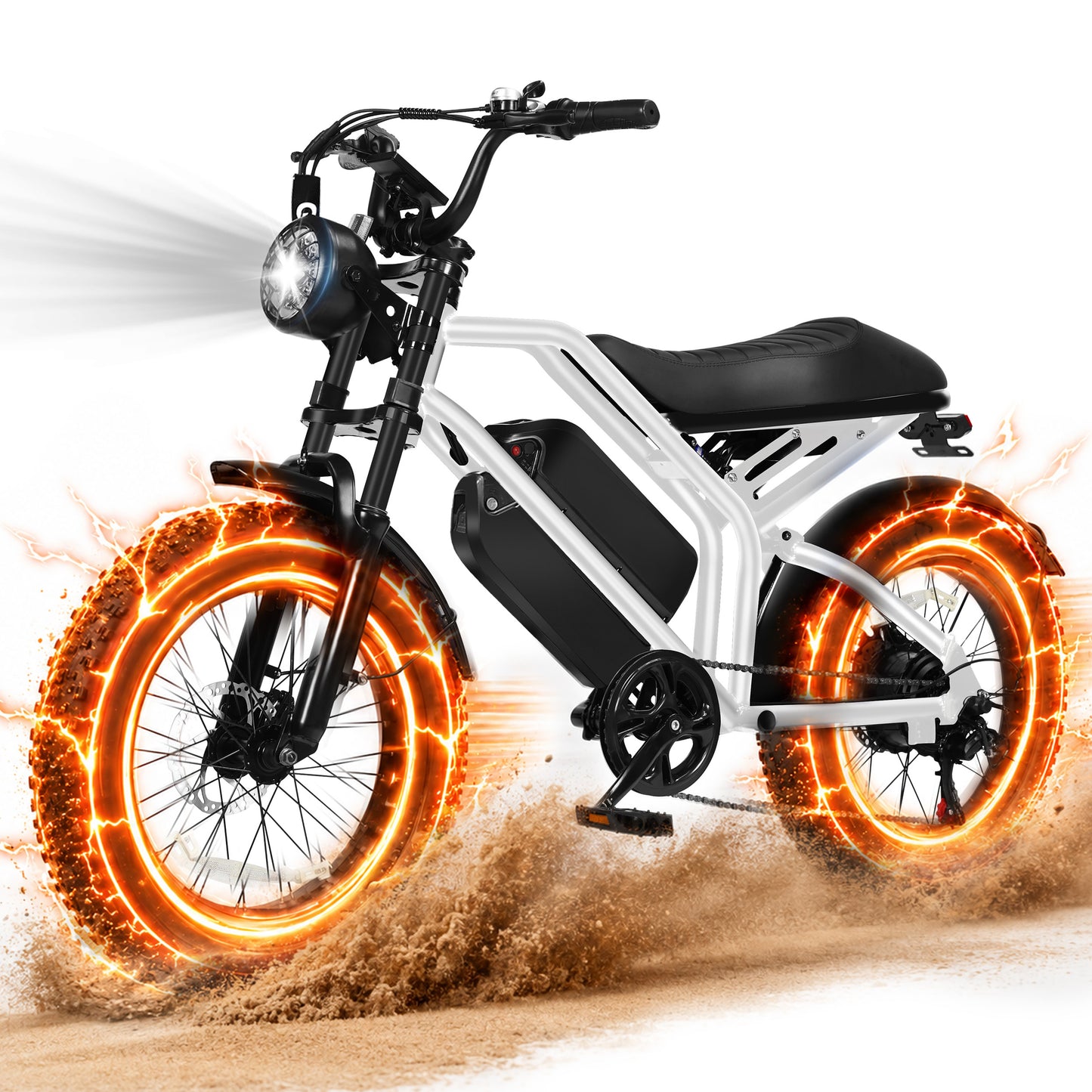 Hopepeak EB42Dual Retro Electric Bike for Adults