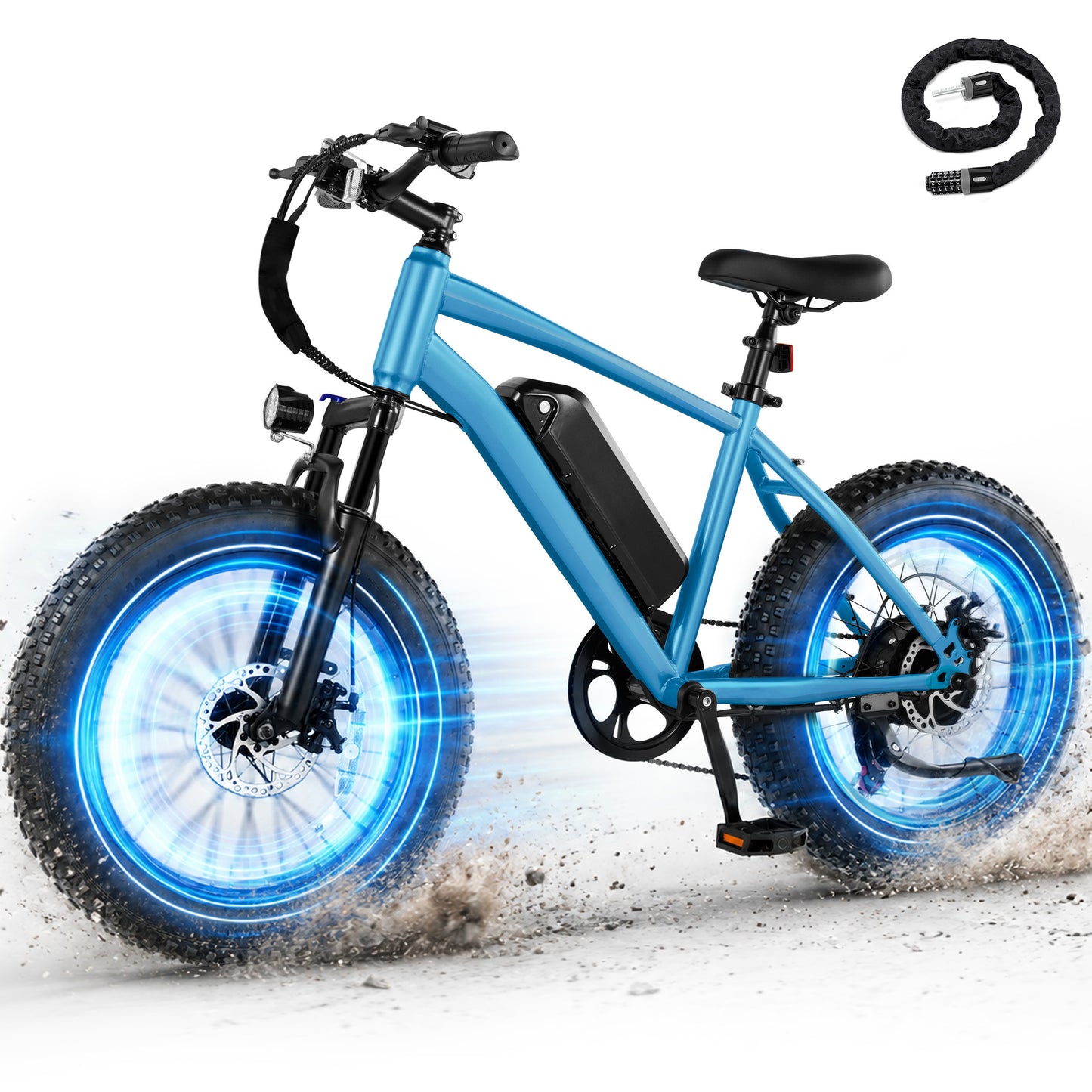 Hopepeak EB50 Fat Tire Electric Bike for Adults