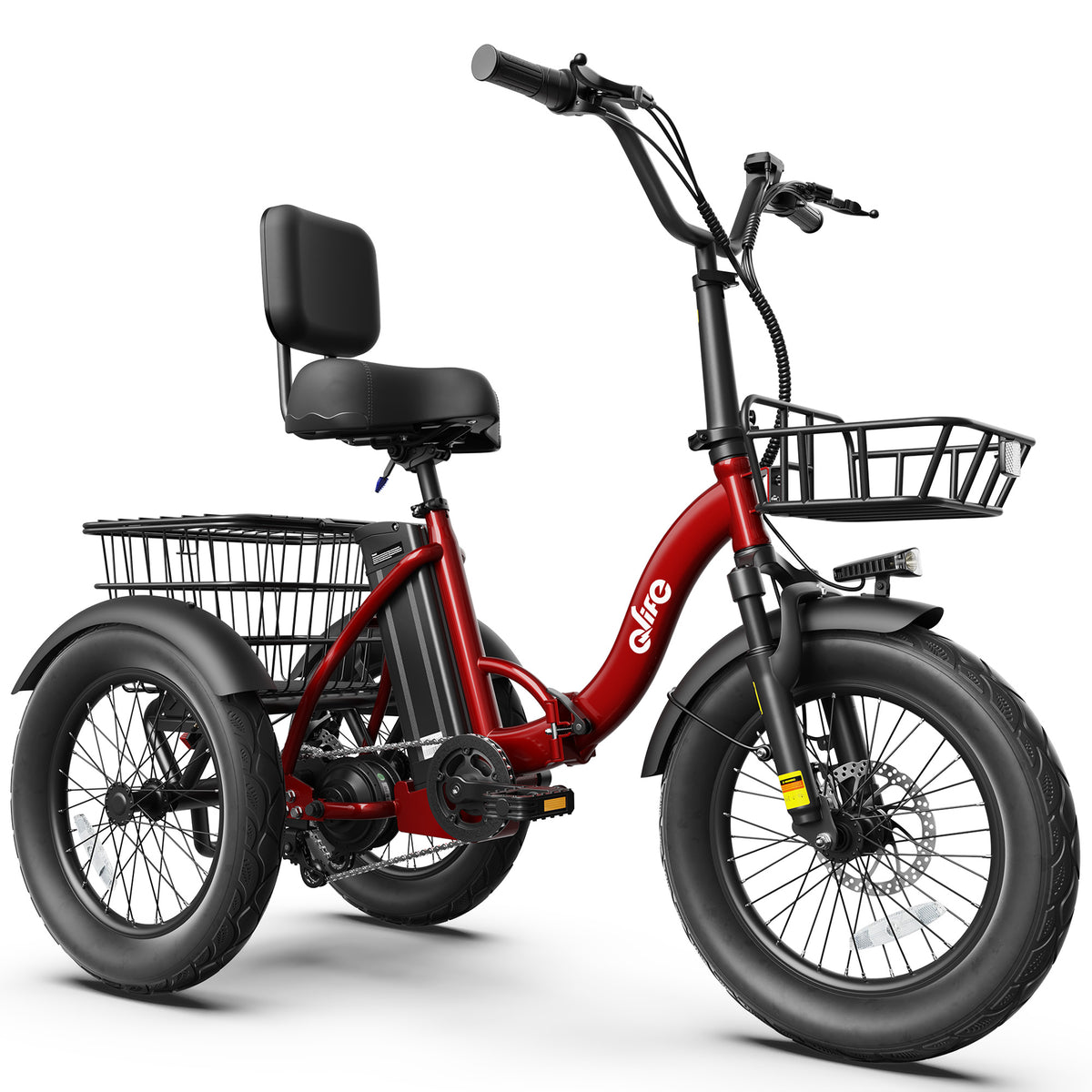 Hopepeak EB58Plus Triker 2.0 Folding 3 Wheel Electric Tricycle for Adults