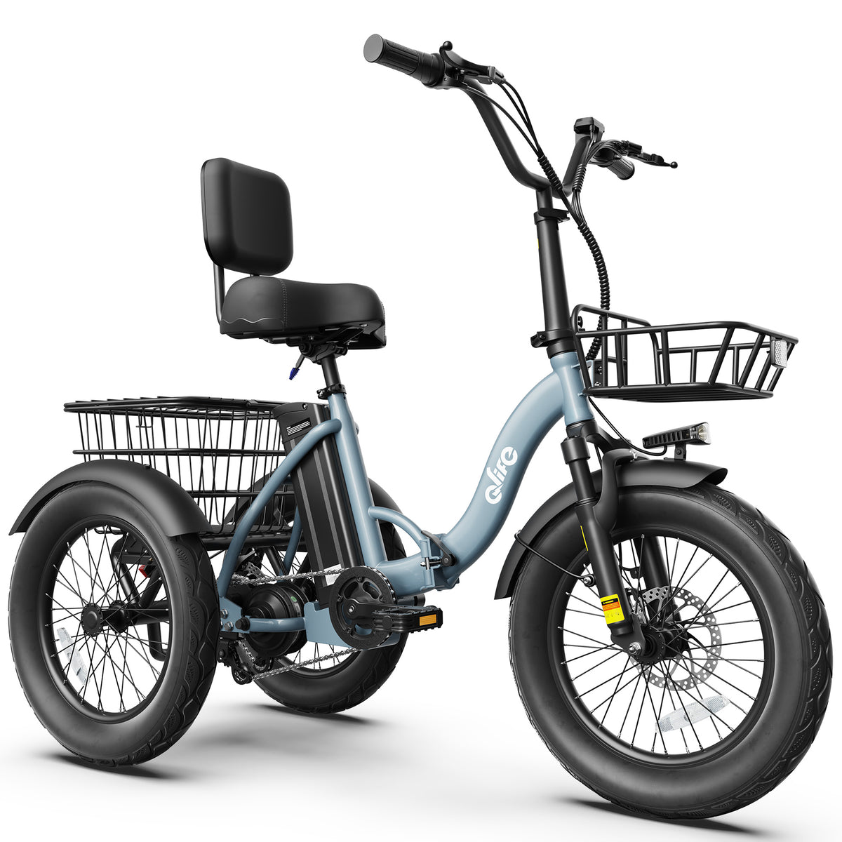 Hopepeak EB58Plus Triker 2.0 Folding 3 Wheel Electric Tricycle for Adults