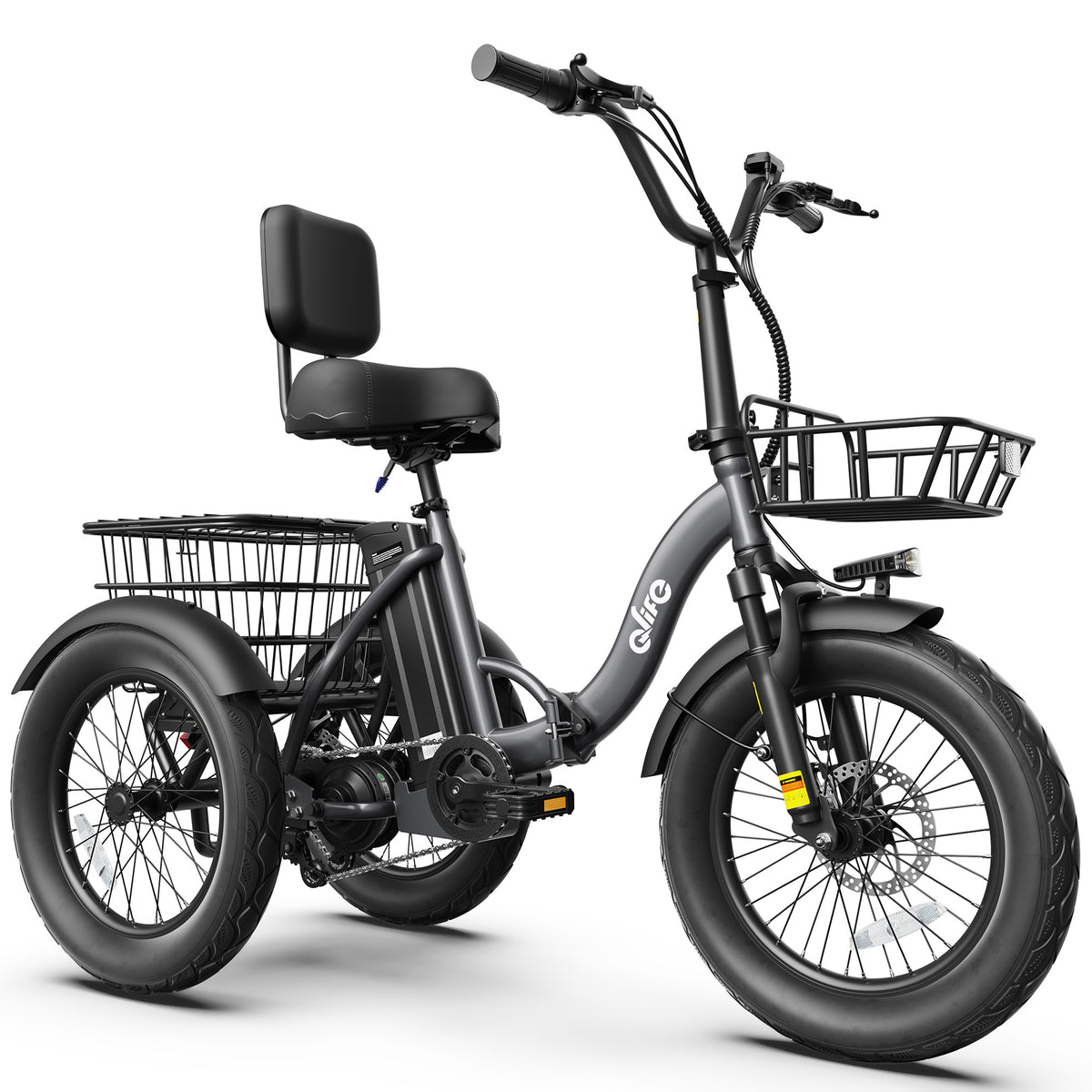 Hopepeak EB58Plus Triker 2.0 Folding 3 Wheel Electric Tricycle for Adults