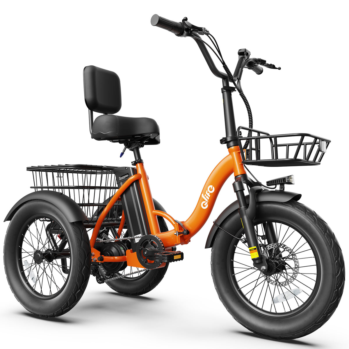Hopepeak EB58Plus Triker 2.0 Folding 3 Wheel Electric Tricycle for Adults